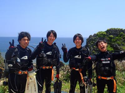 沖縄ダイビング☆5/2　青の洞窟体験ダイビング　１０時半　えりな・ゆうり