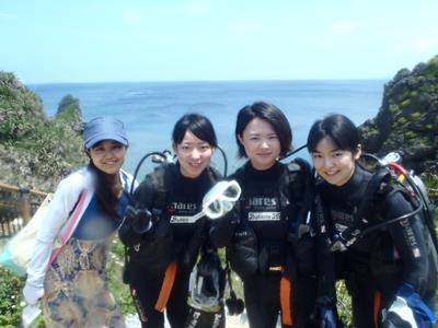 沖縄ダイビング☆5/7　青の洞窟体験ダイビング　りょうけん・しおん