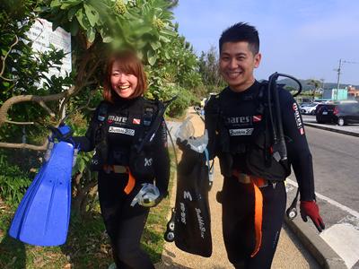 沖縄ダイビング☆5/2　青の洞窟体験ダイビング　１５時半　たく
