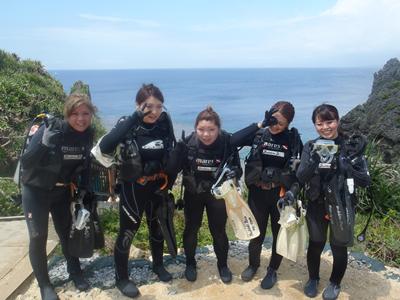 沖縄ダイビング☆　6/1　青の洞窟体験ダイビング　しおん・りょうけん・ゆうき