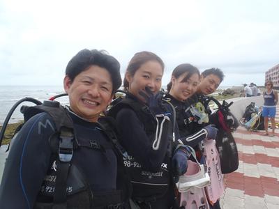 沖縄ダイビング☆６・２０　サンゴ体験ダイビング　１３時　えりな・ゆうり