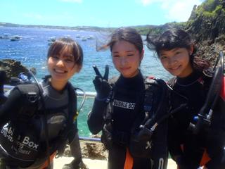沖縄ダイビング☆７・７　青の洞窟体験ダイビング　１０時　りょうけん