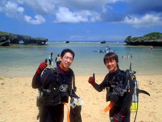 沖縄ダイビング☆７・１７　２ダイブコース　りょうけん　