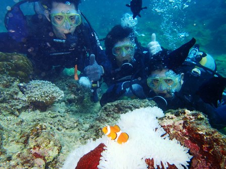 沖縄ダイビング☆１０/１　サンゴ礁体験ダイビング　１３時～　たく