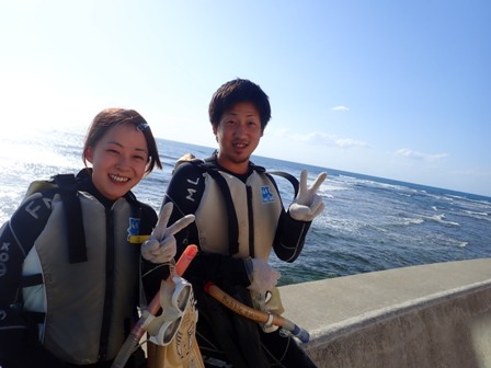 沖縄ダイビング☆　１０/２　珊瑚体験スノーケル　１５：００～　しおん